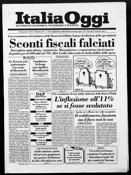 Italia oggi : quotidiano di economia finanza e politica